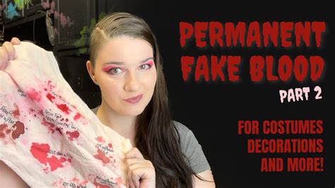 does fake blood dry on clothes|false blood on shirts.